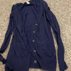 2 for $10, navy blue cardigan